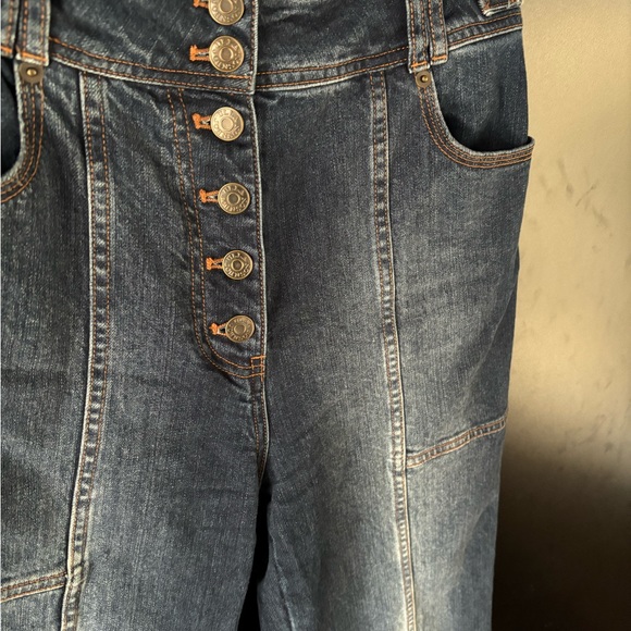 Ulla Johnson Billie Pant - size 6 - dark denim jean with button fly - Picture 6 of 7